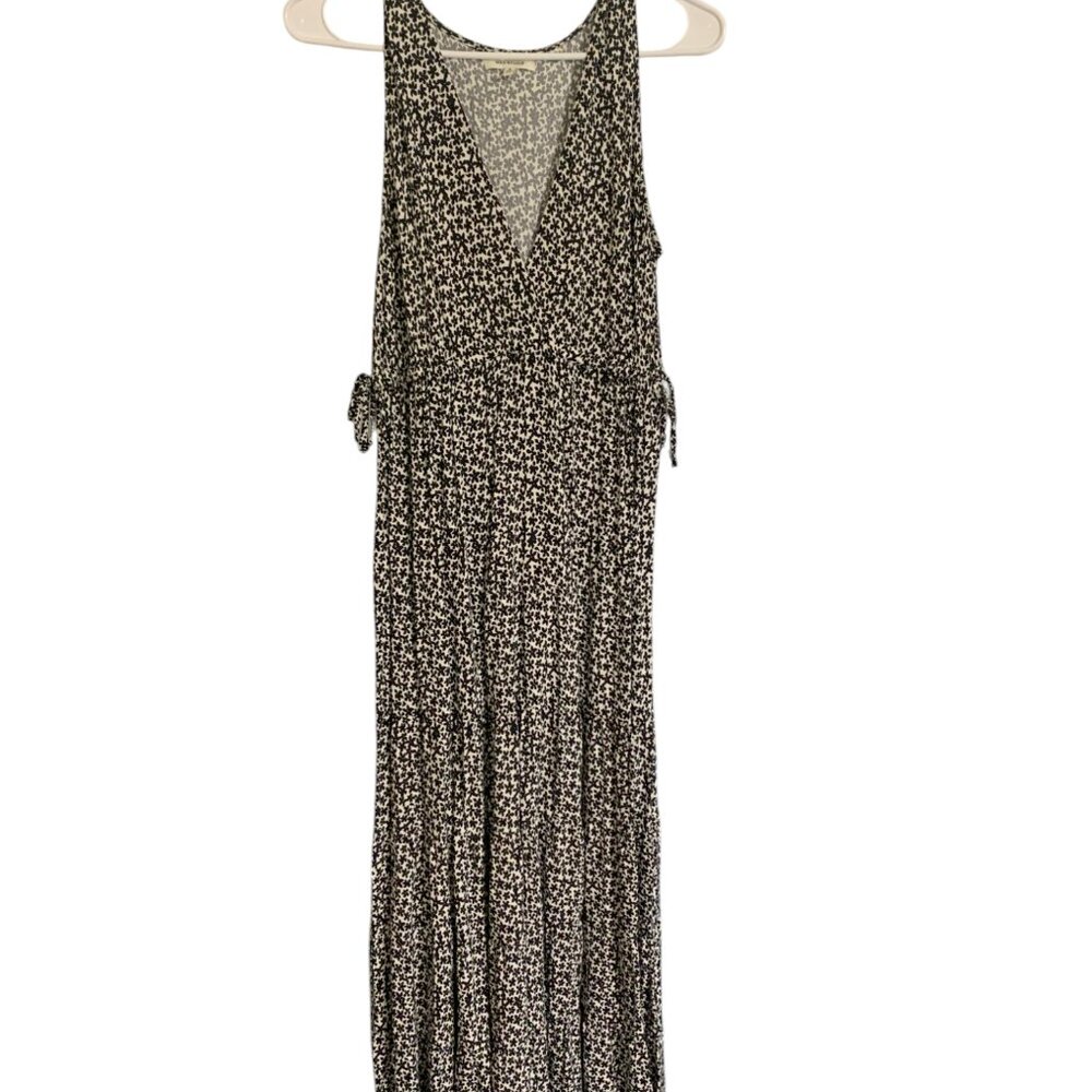 Max Studio Summery Black and White Patterned Women's Dress - Size S